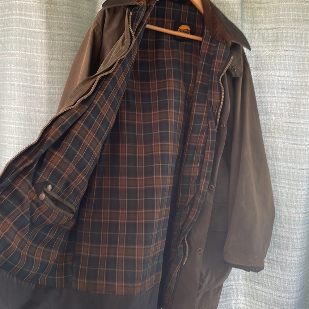 Outback Survival Gear Oilskin Jacket -men's large - Picture 2 of 6